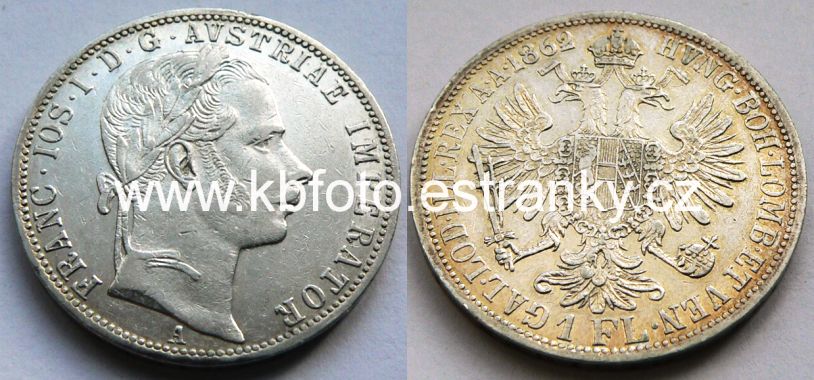 č.105 - 1 zlatník 1862 A 