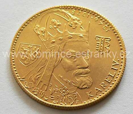 Československý 1 dukát 1982 Karel IV - rub - mince č.1