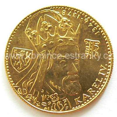 Československý 1 dukát 1982 Karel IV rub - mince č.1