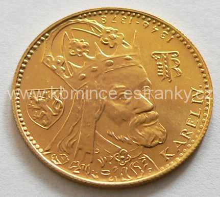 Československý 1 dukát 1978 Karel IV - rub - mince č.2