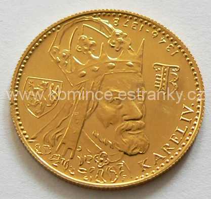 Československý 1 dukát 1978 Karel IV - rub - mince č.3