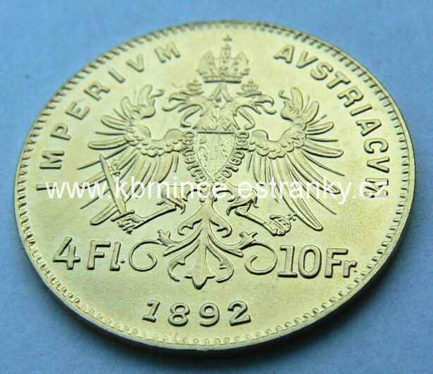 4 ZLATNÍK 1892 rub