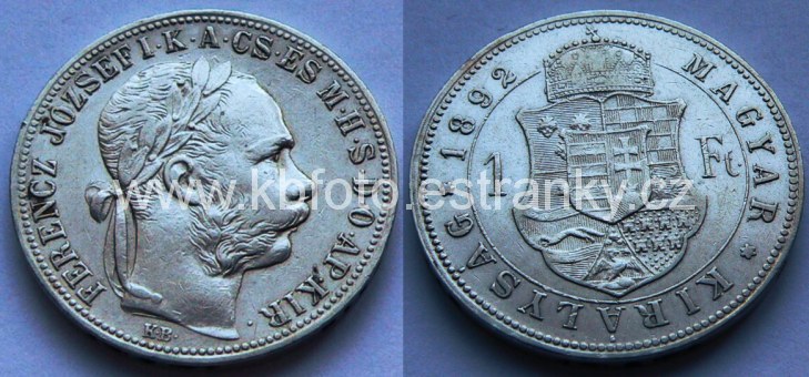 1 zlatník 1892 K.B. 