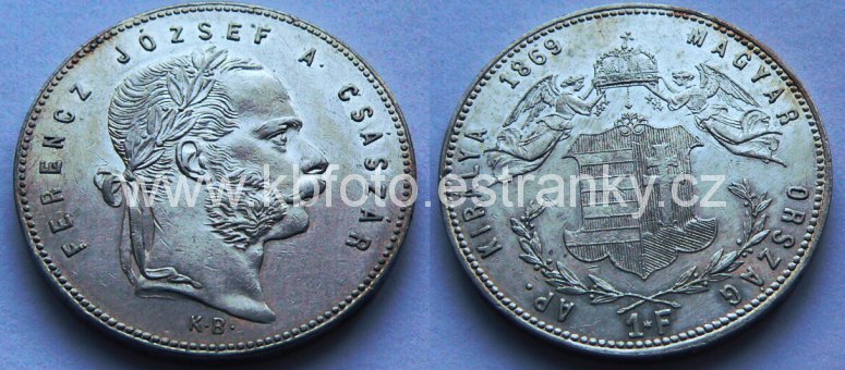 1 zlatník 1869 K.B. 