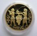 pamětní zlatá medaile - Zakládání vinic Karlem IV. PROOF - rub